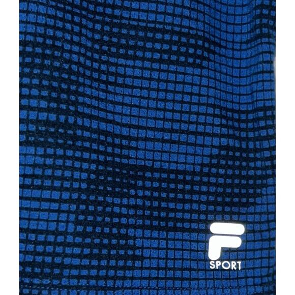 Fila Sport Blue Pattern Running Shirt Men's Large - Picture 3 of 5